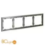 Рамка пластиковая VOLTUM S70 на 4 поста, (шелк) VLS100404 - Фото 1