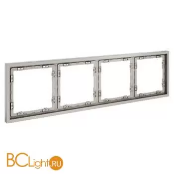 Рамка пластиковая VOLTUM S70 на 4 поста, (кашемир) VLS100403 - Фото 1