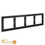 Рамка пластиковая VOLTUM S70 на 4 поста, (графит) VLS100407 - Фото 1