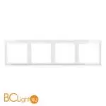 Рамка пластиковая VOLTUM S70 на 4 поста, (белый глянцевый) VLS100401
