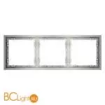 Рамка пластиковая VOLTUM S70 на 3 поста, (сталь) VLS100305