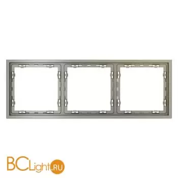 Рамка пластиковая VOLTUM S70 на 3 поста, (шелк) VLS100304