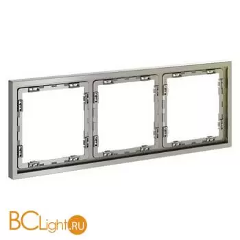 Рамка пластиковая VOLTUM S70 на 3 поста, (шелк) VLS100304 - Фото 1