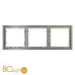 Рамка пластиковая VOLTUM S70 на 3 поста, (шелк) VLS100304 - Фото 0