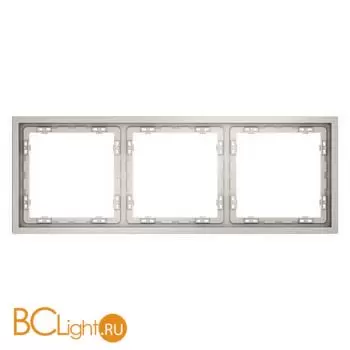 Рамка пластиковая VOLTUM S70 на 3 поста, (кашемир) VLS100303 - Фото 0