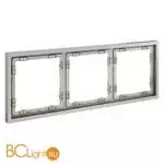 Рамка пластиковая VOLTUM S70 на 3 поста, (кашемир) VLS100303 - Фото 1