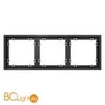 Рамка пластиковая VOLTUM S70 на 3 поста, (графит) VLS100307