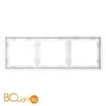 Рамка пластиковая VOLTUM S70 на 3 поста, (белый матовый) VLS100302 - Фото 0