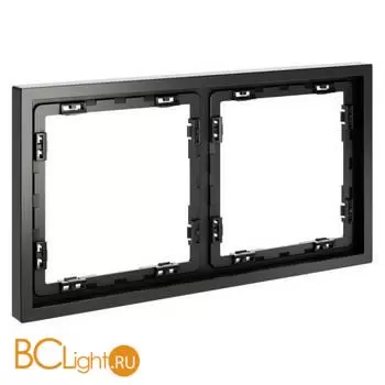 Рамка пластиковая VOLTUM S70 на 2 поста, (титан) VLS100206 - Фото 1