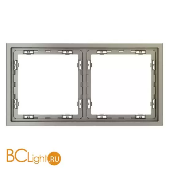 Рамка пластиковая VOLTUM S70 на 2 поста, (шелк) S70 VLS100204