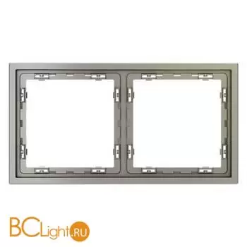 Рамка пластиковая VOLTUM S70 на 2 поста, (шелк) S70 VLS100204 - Фото 0