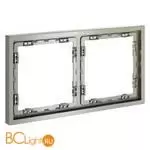 Рамка пластиковая VOLTUM S70 на 2 поста, (шелк) S70 VLS100204 - Фото 1