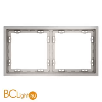 Рамка пластиковая VOLTUM S70 на 2 поста, (кашемир) VLS100203 - Фото 0