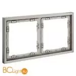 Рамка пластиковая VOLTUM S70 на 2 поста, (кашемир) VLS100203 - Фото 1