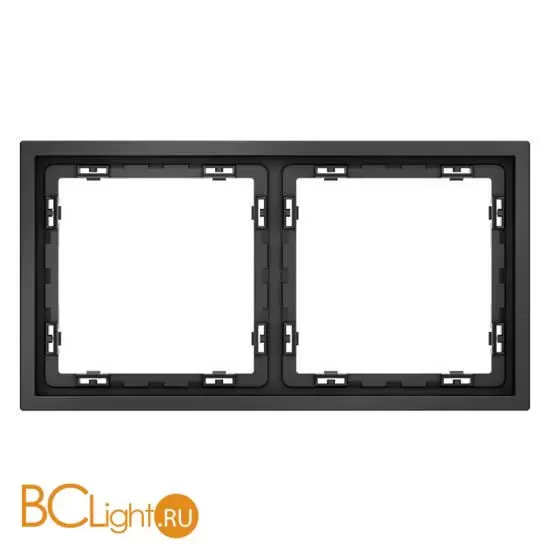 Рамка пластиковая VOLTUM S70 на 2 поста, (графит) VLS100207
