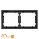 Рамка пластиковая VOLTUM S70 на 2 поста, (графит) VLS100207