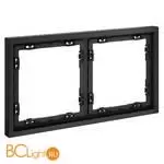 Рамка пластиковая VOLTUM S70 на 2 поста, (графит) VLS100207 - Фото 1