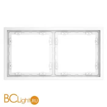Рамка пластиковая VOLTUM S70 на 2 поста, (белый матовый) VLS100202