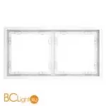 Рамка пластиковая VOLTUM S70 на 2 поста, (белый матовый) VLS100202 - Фото 0