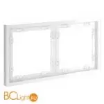 Рамка пластиковая VOLTUM S70 на 2 поста, (белый глянцевый) VLS100201 - Фото 1