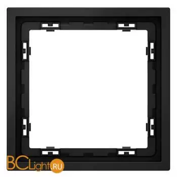 Рамка пластиковая VOLTUM S70 на 1 пост, (черный матовый) VLS100108