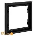 Рамка пластиковая VOLTUM S70 на 1 пост, (черный матовый) VLS100108 - Фото 1