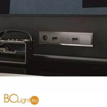 Рамка стеклянная VOLTUM S70 на 5 постов, (титан, стекло) VLS110506 - Фото 4