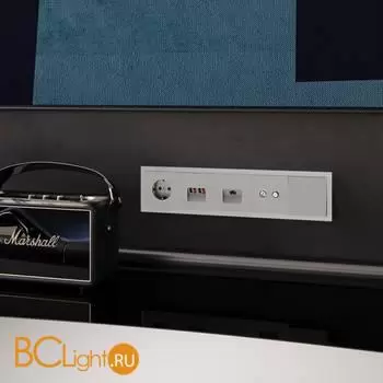 Рамка стеклянная VOLTUM S70 на 5 постов, (кашемир, стекло) VLS110503 - Фото 2