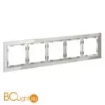 Рамка стеклянная VOLTUM S70 на 5 постов, (кашемир, стекло) VLS110503 - Фото 1