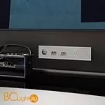 Рамка стеклянная VOLTUM S70 на 5 постов, (кашемир, стекло) VLS110503 - Фото 2