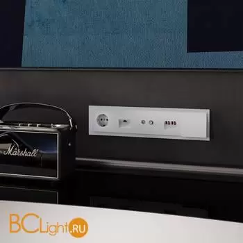 Рамка стеклянная VOLTUM S70 на 5 постов, (белый,матовый,стекло) VLS110502 - Фото 2