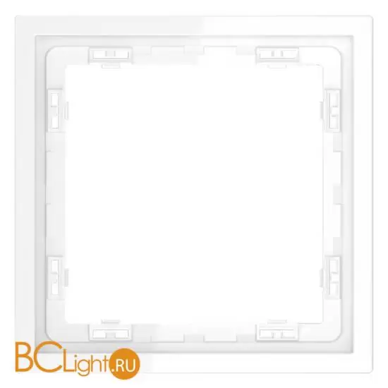 Рамка пластиковая VOLTUM S70 на 1 пост, (белый глянцевый) S70 VLS100101