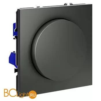 Светорегулятор встраиваемый VOLTUM S70 поворотно-нажимной 600 Вт, (титан) VLS070306 - Фото 1