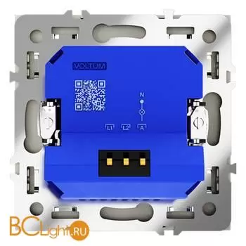 Светорегулятор встраиваемый VOLTUM S70 поворотно-нажимной 600 Вт, (шелк) VLS070304 - Фото 2