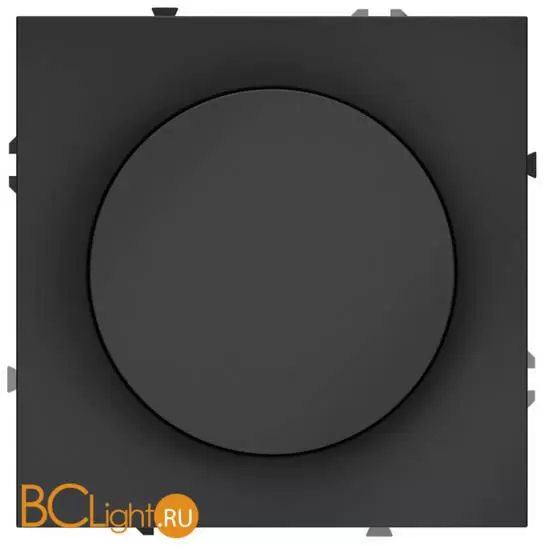 Светорегулятор встраиваемый VOLTUM S70 поворотно-нажимной 600 Вт, (графит) VLS070307