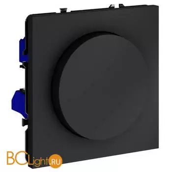 Светорегулятор встраиваемый VOLTUM S70 поворотно-нажимной 600 Вт, (графит) VLS070307 - Фото 1