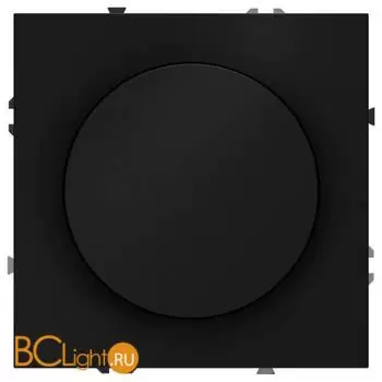 Светорегулятор встраиваемый VOLTUM S70 поворотно-нажимной 600 Вт, (черный матовый) VLS070308