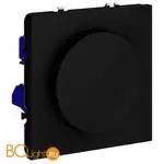 Светорегулятор встраиваемый VOLTUM S70 поворотно-нажимной 600 Вт, (черный матовый) VLS070308 - Фото 1