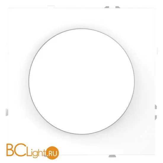 Светорегулятор встраиваемый VOLTUM S70 поворотно-нажимной 600 Вт, (белый матовый) VLS070302