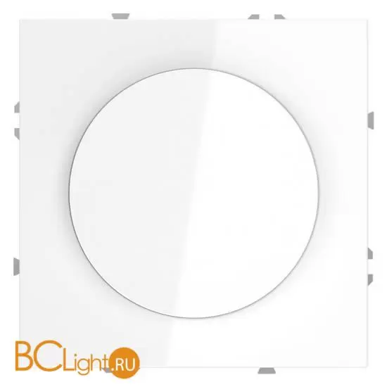 Светорегулятор встраиваемый VOLTUM S70 поворотно-нажимной 600 Вт, (белый глянцевый) VLS070301