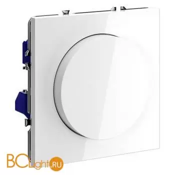 Светорегулятор встраиваемый VOLTUM S70 поворотно-нажимной 600 Вт, (белый глянцевый) VLS070301 - Фото 2