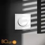 Светорегулятор встраиваемый VOLTUM S70 поворотно-нажимной 600 Вт, (белый глянцевый) VLS070301 - Фото 0