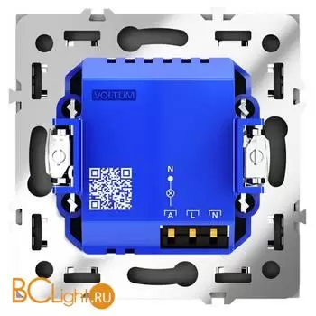Датчик движения встраиваемый VOLTUM S70, (черный матовый) VLS070508 - Фото 1