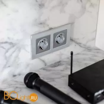 Рамка на 2 поста (алюминий) Werkel Aluminium W0021706 a050957 - Фото 6