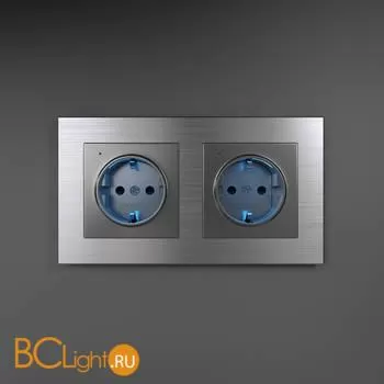 Рамка на 2 поста (алюминий) Werkel Aluminium W0021706 a050957 - Фото 7