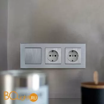 Рамка на 3 поста (алюминий) Werkel Aluminium W0031706 a050950 - Фото 2