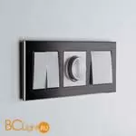 Рамка на 3 поста (черный алюминий) Werkel Aluminium W0031708 a050952 - Фото 0