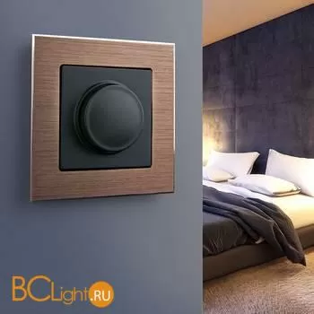 Рамка на 1 пост (коричневый алюминий) Werkel Aluminium W0011714 a050954 - Фото 0