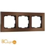Рамка на 3 поста (коричневый алюминий) Werkel Aluminium W0031714 a050955