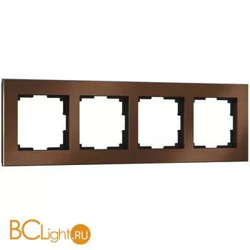 Рамка на 4 поста (коричневый алюминий) Werkel Aluminium W0041714 a050951